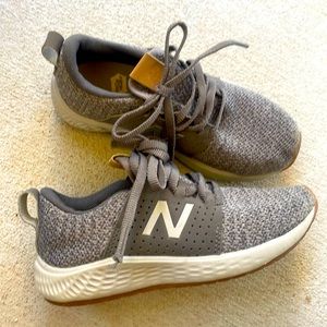 Grey new balance sneakers